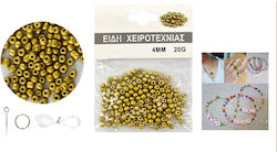 Cosmofan Kunststoff Perle & Paillette Gold 4mm 20gr