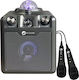 N-Gear Тонколона Караоке С Кабелни Микрофони И Светлинни Ефекти Disco Star 710 Space Сива