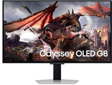 Samsung Odyssey G8 G80SD OLED HDR Gaming Monitor 32" 4K 3840x2160 240Hz With Response Time 0.03ms GTG Silver