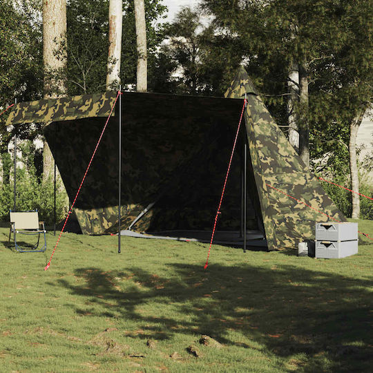 vidaXL Σκηνή Camping Teepee για 6 Άτομα 486x486x280εκ.