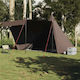 vidaXL Σκηνή Camping Teepee Καφέ για 6 Άτομα 48...