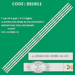 Set 4 Bucăți Bară LED Hisense 55" Hd550y1u72-t0l2 Set 4 Bucăți Bară LED Hisense 55" Hd550y1u72-t0l2