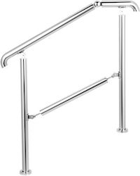 Balustradă din oțel inoxidabil 4 5 trepte Vivatechnix înălțime 86 cm lungime 161 cm poziții ajustabile