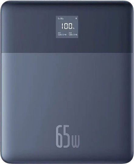 Baseus Blade2 Power Bank 12000mAh 65W mit 2 USB-C Ausgangsanschlüsse Power Delivery Mariana Blau