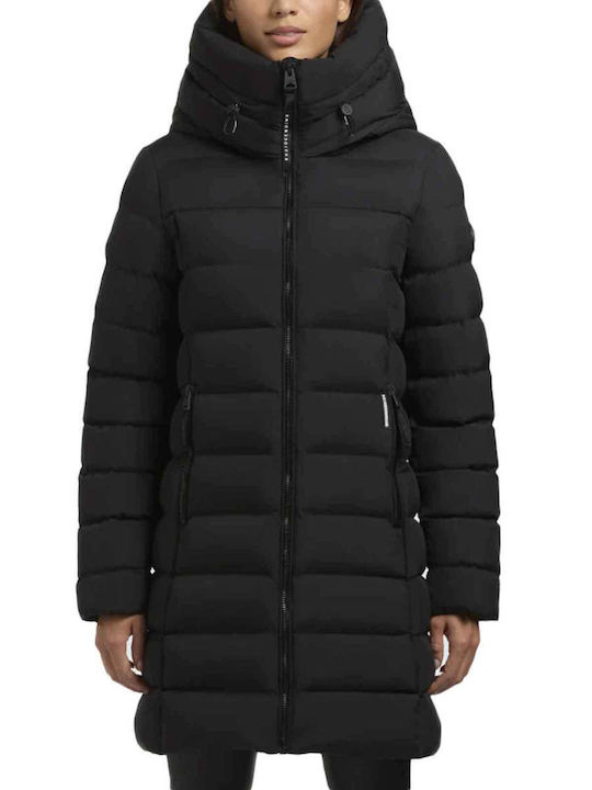 Γυναικείο Puffer Μπουφάν για Χειμώνα Black