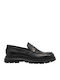 Δερμάτινα Ανδρικά Loafers σε Μαύρο Χρώμα