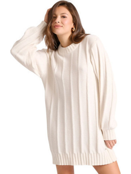 Funky Buddha Mini Dress Off White