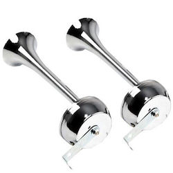 Idealstore Car Horn 2 Pipes 126 Db 12v Long Horn Length 32 Cm Short Horn Length 25.5 Cm