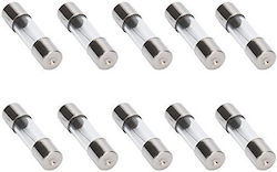 Car Fuse Set Glass Rounds 10pcs