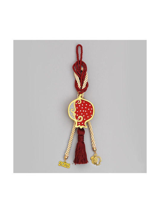 Christmas Hanging Burgundy Charm Eg21018