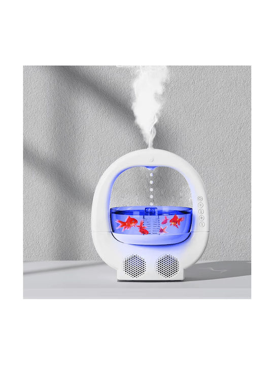 Lumini LED Dispozitiv de aromaterapie Umidificator Mini Acvariu Difuzor cu temporizator Multicolor 700ml t02115891