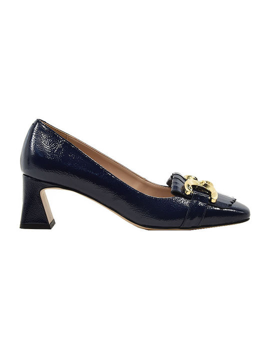 Fardoulis Leather Blue Heels