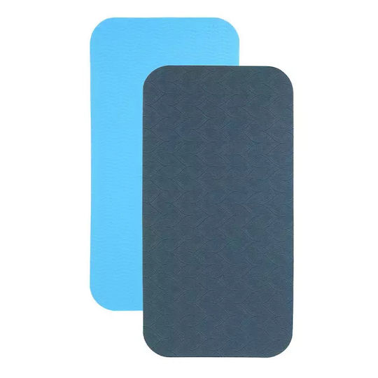 Σετ 2 Προστατευτικά Γονάτων Yoga Knee Pads Επιγονατίδες Γιόγκα Μπλε 2 Τμχ