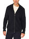 Men's Knitted Cardigan Navy Blue