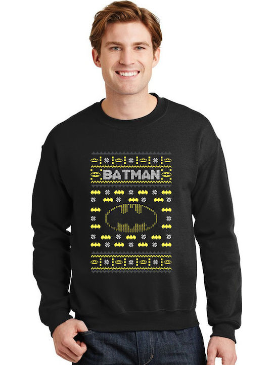 Christmas Ugly Sweater Batman Pop Culture P002191301 Black