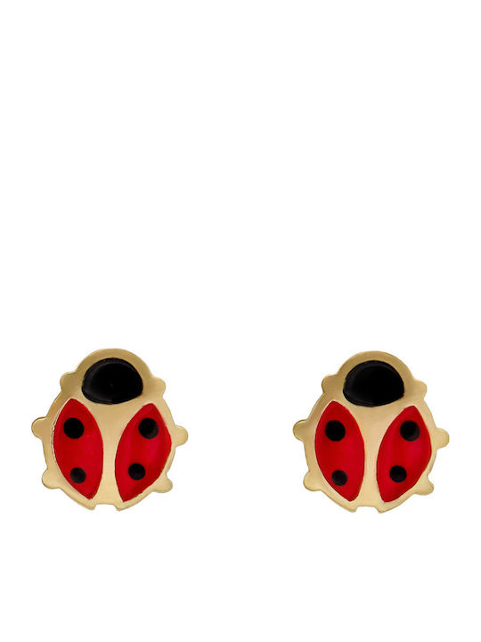 Savvas Design Kids Earrings Studs from Gold 14K