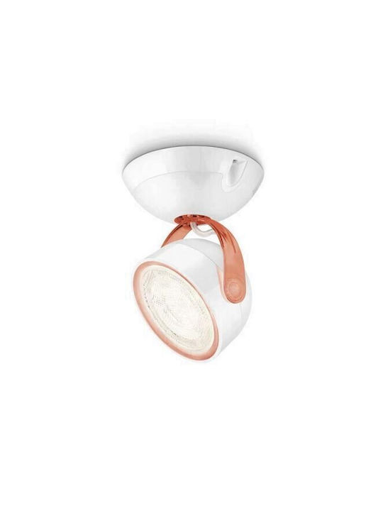 Philips Single LED Warm White Spot in Red Color