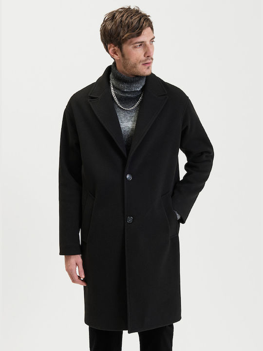 Gianni Lupo Men's Coat Black