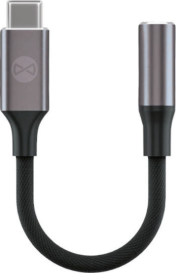 Forever Μετατροπέας USB-C male σε 3.5mm female 1τμχ GSM184537