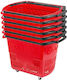 Vevor Shopping Basket Red