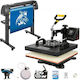 Vevor Multifunction Heat Transfer Machine & Vinyl Cutter 34” Thj3838+kzj-87001v2