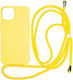 Mobile Origin Back Cover Silicon cu Curea Galben (iPhone 14)