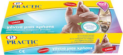 Practic Super Plus Γάντια Βινυλίου σε Λευκό Χρώ...