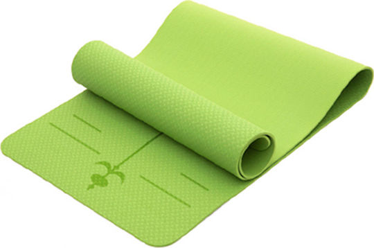 Liga Sport Στρώμα Γυμναστικής Yoga Πράσινο (183x61x0.6cm)