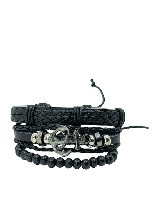 Fashion Jewelry Мъжко Комплект Гривни с дизайн Котва