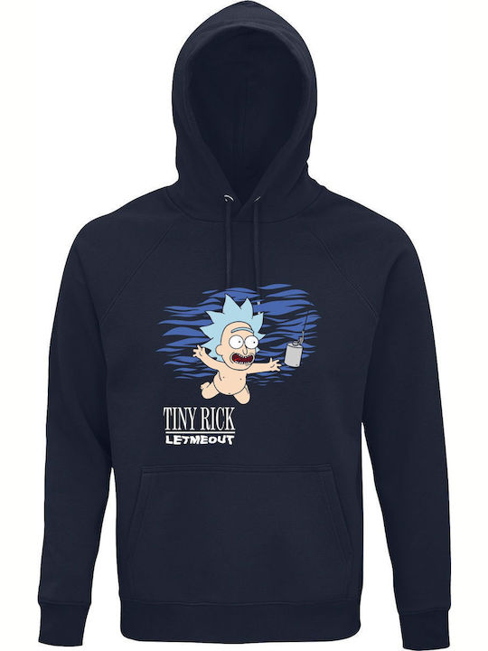 kirikoko Παιδικό Φούτερ με Κουκούλα Navy Μπλε T...