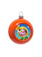 Hanging Ball Ornament Ornament Plastic Orange 8cm