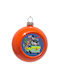 Stitch Halloween Висяща Топка Украса Пластмасов Оранжева 8бр