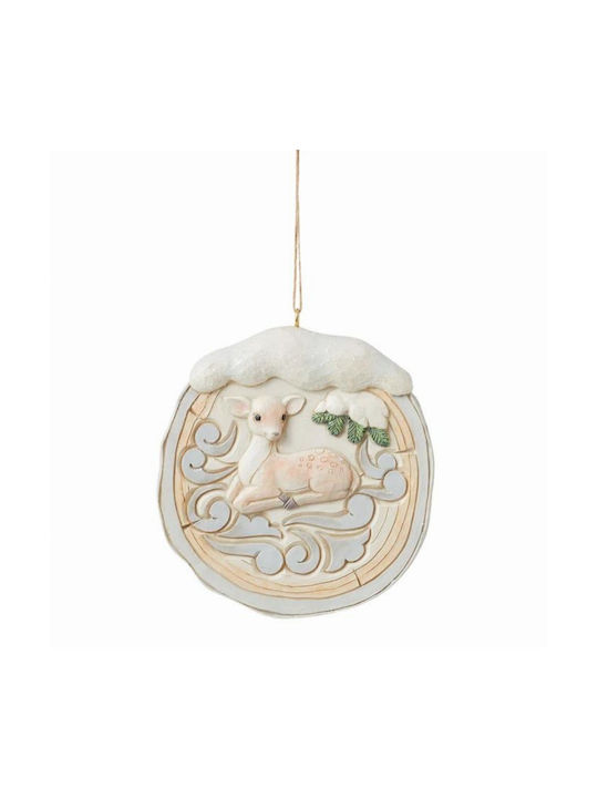 Hanging Ornament Deer White