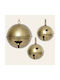 Ornament suspendat Clopoțel Metalic Auriu Set 3buc