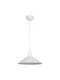 GloboStar Ferro Pendant Light White Bell with Socket E27 30x30x90cm