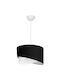 GloboStar Lili Κρεμαστό Φωτιστικό Μαύρο με Ντουί E27 38x38x95εκ.