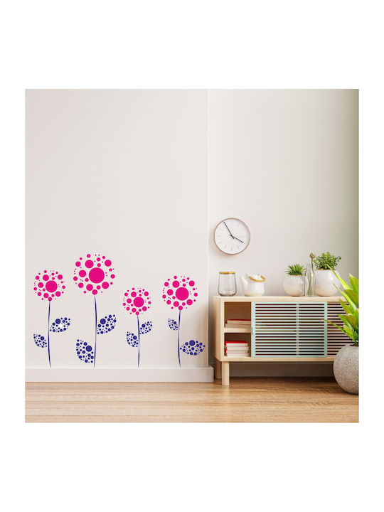 Decorative Wall Sticker Circular Flowers 1 Piec...