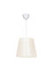 GloboStar Coney Pendant Light Beige with Socket E27 26x26x93cm