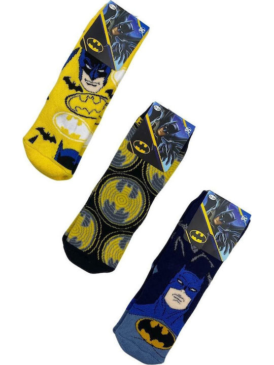 Disney Kindersocken Rutschfest Batman Multicolor 3 Paar