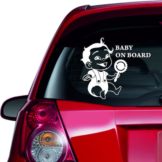 Αυτοκόλλητο Αυτοκινήτου Baby On Board 26 Μαύρο