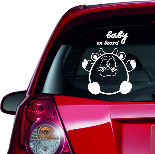 Car Sticker Baby On Board 28 Gold