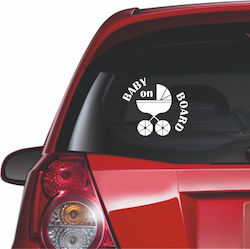 Autocolant Auto Bebe la Bord 71 Lime