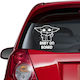 Car Sticker Baby On Board Jedi Yellow