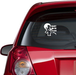 Car Sticker Baby On Board 60 Blue