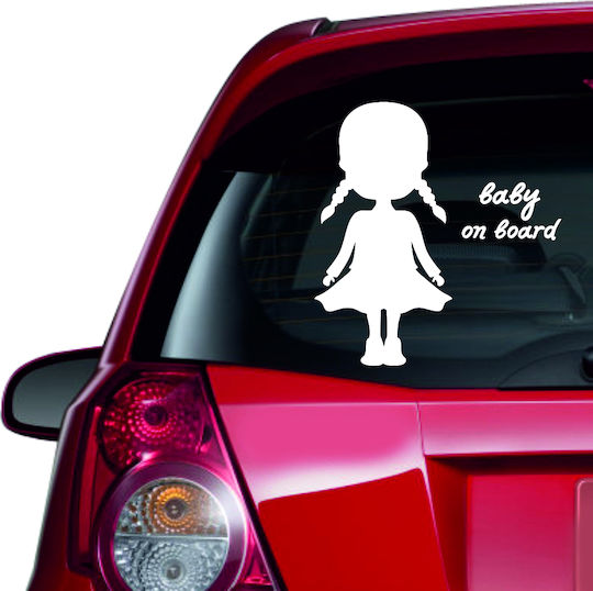 Autoaufkleber Baby an Bord 42 Gold