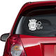 Fiat Baby an Bord Autoaufkleber Magenta