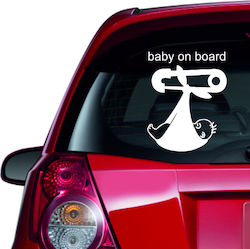 Baby an Bord Autoaufkleber 49 Schwarz