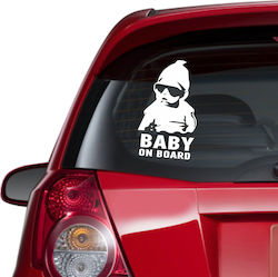 Autoaufkleber Baby an Bord 2 Gelb