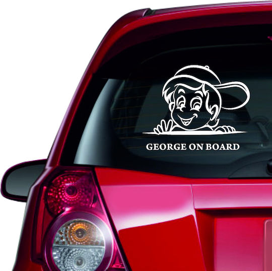 Baby On Board Car Sticker 65 Blue