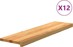 Vidaxl Treppenmatten 12 Stk. Hellbraun 100x30x2...